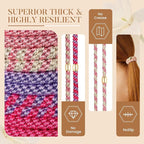 Hair Ties No Damage - 10PCS Ponytail Holders - Elastic Hair Ties for Thick Hair - Braided Hair Bands for Women Girls's Hair - Beautiful Girlfriends