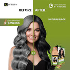 HERBBY Hair Color Shampoo for Gray Hair Coverage&Color Transform with 9 Herbal Extracts –Long Lasting(6-8 Weeks),Shiny,Evenly Colored,Instant Hair Dye Shampoo&Conditioner,500 Ml (NATURAL BLACK COLOR)