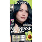 Garnier Hair Color Nutrisse Ultra Color Nourishing Creme, BL21 Reflective Blue Black (Blackberry Mojito) Permanent Hair Dye, 1 Count (Packaging May Vary)