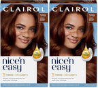 Clairol Nice'n Easy Permanent Hair Dye, 5RB Medium Reddish Brown Hair Color, Pack of 2