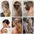 3 Styles Hair Clips for Women Small Medium Big Claw Clips for Thin Thick Hair 12 Pcs Hair Claw Clips Hair Clips Combination Hair Accessories for Women (Transparent)