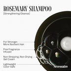 Nécessaire Rosemary Shampoo | Multi-Protein Strengthening Cleanse For Thinning Hair. For Women + Men. Good For All Hair Types/Textures. Free Of Sulfates. Color-Safe. 250 ml / 8.4 oz