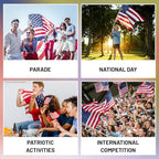 DAGEDA Red White Blue Body Glitter, 4th of July Outfits Accessories for Women, USA Flag Face Glitter Makeup, Fourth of July Patriotic Independence Day Hair Accessories Party Costumes