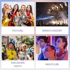 DAGEDA Rainbow Color Body Glitter Gel, Holographic Face Glitter Body Gel Rave Party Accessories, Chunky Glitters for Face Hair Nails, Cosmetic Laser Powder Festival Sequins Paint Makeup