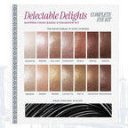 LAURA GELLER NEW YORK Delectable Delights Shimmer-Finish Baked Eyeshadow Kit with Free Mascara Included | Long-Lasting Crease-Proof Baked Eyeshadows for Mature Skin