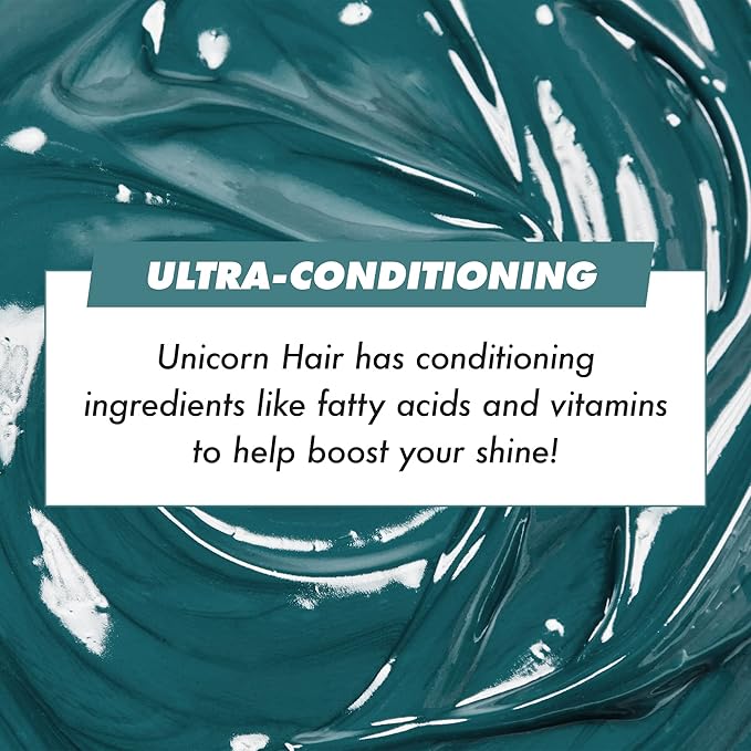 Lime Crime Full Coverage Unicorn Hair Dye, Dirty Mermaid - Damage-Free Semi-Permanent Hair Color Conditions & Moisturizes - Temporary Hair Tint Kit Has A Sugary Citrus Vanilla Scent - Vegan