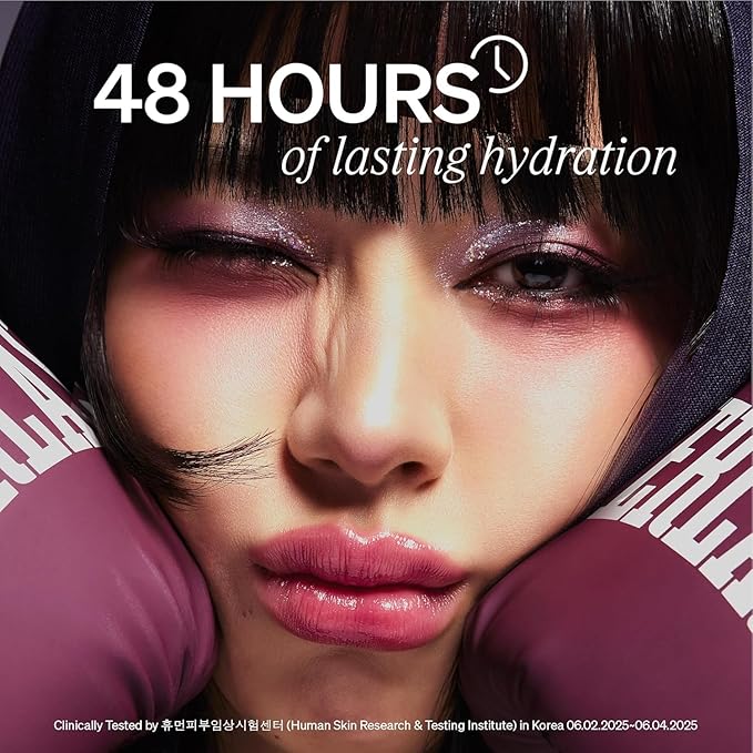 LipLock Jelly Serum, Korean Skincare for Dry Lips, Long-Lasting, Hydrating, Plumping, Glossy Mask with Rose PDRN, Carrot Collagen, Pillow Peptide, Moisturizing Tinted Lip Balm. (Grape Crush)