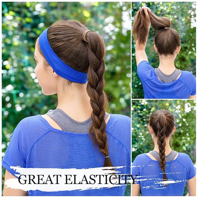 Hair Ties for Thick, Thin Hair - Elastic Ponytail Holders, No Damage Hair Bands for Women & Girls, Daily Life Hair Styling Accessories (Multicolor)