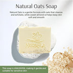 Marbela Cosmetics Natural Oats Handmade Soap Bar - Made in USA, Vegan Friendly, Palm Oil Free, Natural Bar Soap - Gentle Face & Body Soap for Daily Skin Care, Moisturizing & Nourishing - 3.5 oz