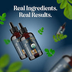 Organic Moringa Oil for Hair and Skin - Cold Pressed Virgin Unrefined Natural Pure USDA Organic Hair Oil for Dry Damaged Hair and Ultra Hydrating Face Oil - Carrier Oil for Essential Oils (2 Pack)