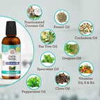 GuruNanda CocoMint Oil Pulling Mouthwash for Complete Oral Hygiene, 7 Essential Oils & Vitamins for Happy Teeth & Gums & Fresh Breath, Alcohol-Free, 16 oz