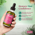 Madani Naturals Scalp Stimulator Hair Growth Oil With Rosemary Oil & Mint - Hair Loss Treatment for Split End and Dry Scalp for All Hair Types, Strengthen Hair and Stop Hair Loss, 2-Fluid Ounces
