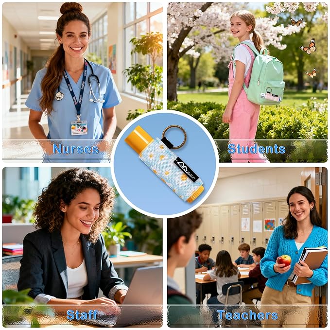 WK IEASON Lip Balm Holder Keychain, Stocking Stuffers for Women, 3PCS Clip on Lip Gloss Holder Compatible With Chapstick,Burt's Bees Sleeves Holder Key Chains Women Cute Elastic Lipstick Holder