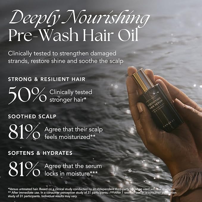 RANAVAT Mighty Majesty Travel Size Hair Serum - Fortifying Hair Oil Serum for Scalp Hydration, Frizz Control, & Hair Shine - With Jasmine and Amla Extract (0.5 oz)