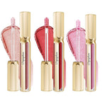 3Pc Lipsticks Set for Women Metallic Lipstick Long Lasting Dark Red Pink Burgundy Lip Gloss, Metal Shine Lightweight Hydrating Full Coverage Lip Color, DP101/104/108