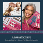 LAURA GELLER NEW YORK Delectable Delights Shimmer-Finish Baked Eyeshadow Kit with Free Mascara Included | Long-Lasting Crease-Proof Baked Eyeshadows for Mature Skin