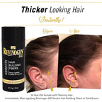 Revivogen MD Keratin Hair Building Fibers, Hairline Powder, Hair Fibers, Hair Fibers for Thinning Hair, Hair Fiber Spray, Thick Fiber for Hair Men and Women, Hair Filler, .9oz, Medium Brown