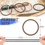 Hair Ties for Thick, Thin Hair - Elastic Ponytail Holders, No Damage Hair Bands for Women & Girls, Daily Life Hair Styling Accessories (Multicolor)