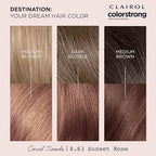Clairol ColorStrong Permanent Zero Ammonia Hair Dye, 8.63 Sunset Rose - Coral Sands Hair Color, Pack of 1