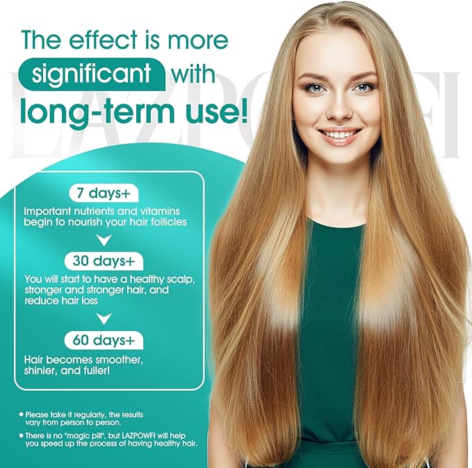 Hair Growth Products, Biotin 10000mcg, 30-in-1 with Vitamin A, B3, C, D, E, Calcium, Hair Growth Supplement, Supports Hair & Nails Natural Growth Vitamins, for Women & Men - 30 Servings