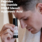 Titan Peptide Anti-Aging Under Eye Gel for Men – Reduce Appearance of Puffiness, Dark Circles, Eye Bags, & Sagging – DMAE, Niacinamide, Hyaluronic Acid, Peptides – All Skin Types – Unscented