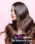 Wavytalk Thermal Brush, Blowout Express 1.5 Inch Negative Ion Thermal Round Brush Creates Blowout Look Makes Hair Shinier & Smoother, Dual Voltage, Easy to Use (Pink)