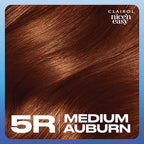 Clairol Nice'n Easy Permanent Hair Dye, 5R Medium Auburn Hair Color, Pack of 3