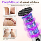 Electric Foot Callus Remover with Nano-Glass Head, Rechargeable Electric Foot File with Upgraded Powerful Metal Gear Motor, Premium Aluminum Cordless Callus Remover for Feet, Gifts for Men Women