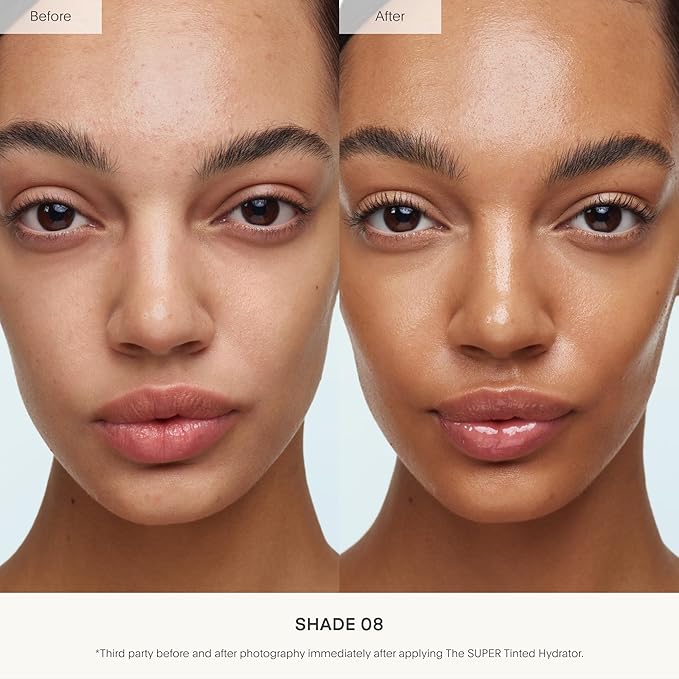 U Beauty The Super Tinted Hydrator Hyaluronic Acid Moisturizing Cream - Mega-Dose Skin Hydrator for Supple, Smooth, and Softer-Looking Skin For Up To 48 Hours - Shade 8-1.0 oz