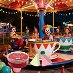 Red Face Paint 90g (3.17 oz) Non-Toxic, Water Activated Face Painting Kit for Kids Adults,SFX Makeup Large Capacity Facepaint Palette for Halloween, Cosplay,Theater Party,Skull Clown Special Effects