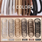 YGDZ Hair Ties for Thick Hair, 150 PCS Hair Elastic 5CM Ponytail Holders No Hair Damage, Rubber Bands for Hair, Elastic Hair Ties, Christmas Stuffers Xmas Gift Hair Accessories for Women, Men, Girls