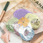 100Pcs Multi-Color Hair Ties For Thick And Curly Hair, Elastic Hair Ties For Women, Men And Girls, No Damage Ponytail Holder Hair Bands(Set6)