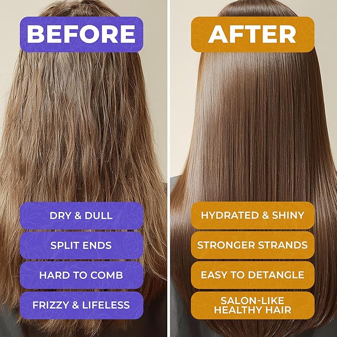 VAO Deep Conditioning Hair Mask for Damaged Hair – Intensive Hydrating Hair Treatment with Argan Oil, Shea Butter, Keratin, Hyaluronic Acid – Deep Conditioner for All Hair Types – 11.8 Fl Oz