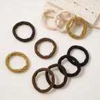 10 Pcs No Damage Hair Ties Thick Hair Elastic Rubber Bands Hair Accessories Scrunchies Seamless for Women