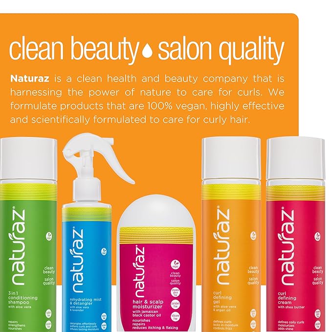 Curl Defining Gel - 100% Vegan, Cruelty Free, Paraben Free - Deep Moisture, Medium Hold, Aloe Vera Based Gel for Curly Hair - Anti-Frizz Curl Definer, Loose Curls and Wavy Hair - 8 Oz