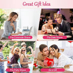 2-in-1 Bikini Trimmer for Women, Bikini Shaver, Dual Head Electric Razor, IPX7 Waterproof Wet/Dry, USB Rechargeable for Pubic/Underarm/Leg, Pink