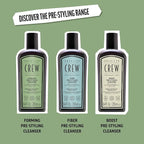 AMERICAN CREW Men's Pre-Styler Forming Shampoo for Textured & Curly Hair, Anti-Frizz & Curl Defining, With Jojoba Oil, Vegan, 8.5 fl oz