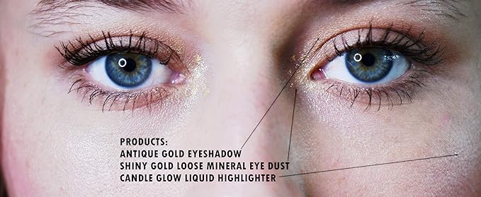 Sparkle Silver Grey Smoldering Galaxy Loose Eyeshadow Powder Pigment, Single Glitter Mineral Dust Jar Pot, Talc & Paraben Free, No Animal Testing & Cruelty Free