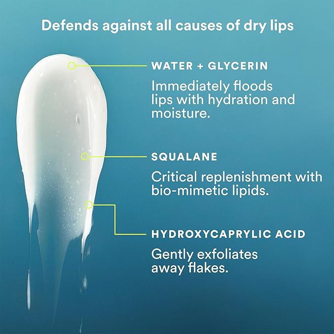 Experiment Softwear Smoothing Lip Treatment Balm - 24hr Hydration with Squalane, Glycerin, & Pomegranate Sterols - Intensive Moisture & Repair for Extra Dry, Flaky Lips - Vegan Lip Balm, .34 FL OZ