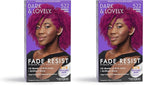Softsheen-Carson Dark and Lovely Hair Dye, Fade Resist Hair Color with Conditioning Mask, Poppin Pink, 1 Kit (Pack of 2)