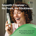 BetterLids Eyelid Cleansing Gel – Gentle Centella & Tea Tree Extract Cleanser – Refreshes & Cleanses for Daily Eyelid Care – Preservative-Free – 1.06 oz