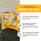 Sweet Bee Naturals All-in-One Skin Balm Sachets - 4ml Each, Certified Organic, Deep Moisture & Hydration for On-the-Go Skincare, Ideal for Busy Lifestyles, Travel-Friendly - 15 Pack