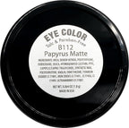 Papyrus Matte Light Peach Pink Tan Soft Pressed Powder Single Vegan Eyeshadow; Talc, Paraben & Cruelty Free