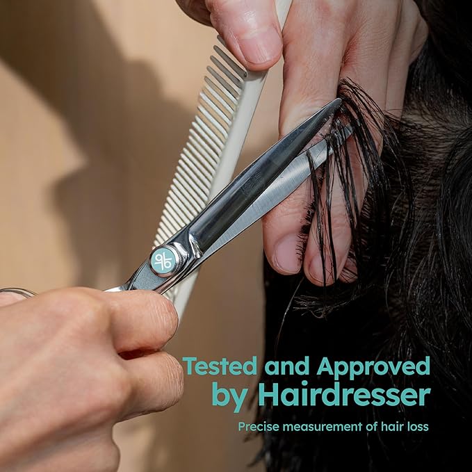 6" Professional Hair Scissors – Barber Shears Made with Premium VG10 Steel, Lightweight, Razor-Sharp, Handcrafted with Ergonomic Handle and Convex Blade, Also Great for Home Use | K9 Shears
