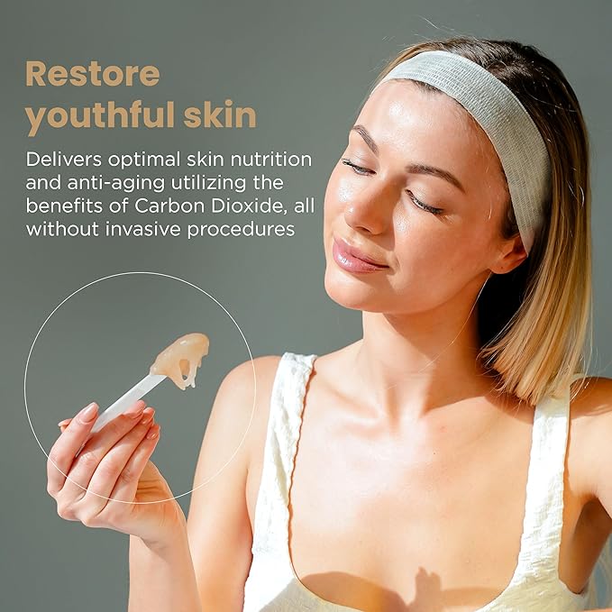 CO2Lift - Carboxy Gel Single Treatment - Face Mask Skin Care - Under Eye Treatment for Puffy Eyes & Dark Circles - Tighten & Brighten Face Eye Area - Hydrating Face Masks - Gift for Mother's Day