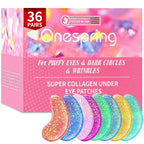 Eye Masks (36 Pairs) - Under Eye Patches for Relieves Dark Circles, Fine Lines and Puffiness, Revitalizing Eye Gel Pads - Ideal for Daily Skin Care & Gift Choice