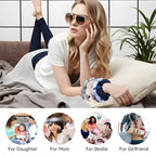 5Pcs Mulberry Silk Hair Ties,Silk Hair Scrunchies for Frizz & Breakage Prevention,No Damage,Elastic Ponytail Holders, Funny Gifts for Girlfriend Her Mon Grandma Daughter