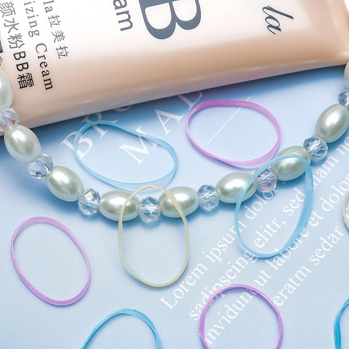 1000PCS Hair Rubber Bands(pink)