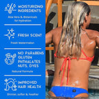 TRISWIM 2-in-1 Chlorine-Out Shampoo & Body Wash 32oz | Removes Chlorine, Saltwater, Hard Water Minerals, Copper, Green Tint | Vegan, Tear-Free, No Parabens | Watermelon Scent