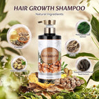 Silvercell Castor Oil Shampoo for Hair Growth, Prevents Hair Loss, Strengthens Hair Roots, Nourishes Dry Hair, Thickening Shampoo for Women & Men, 16.91 fl.oz, Beige